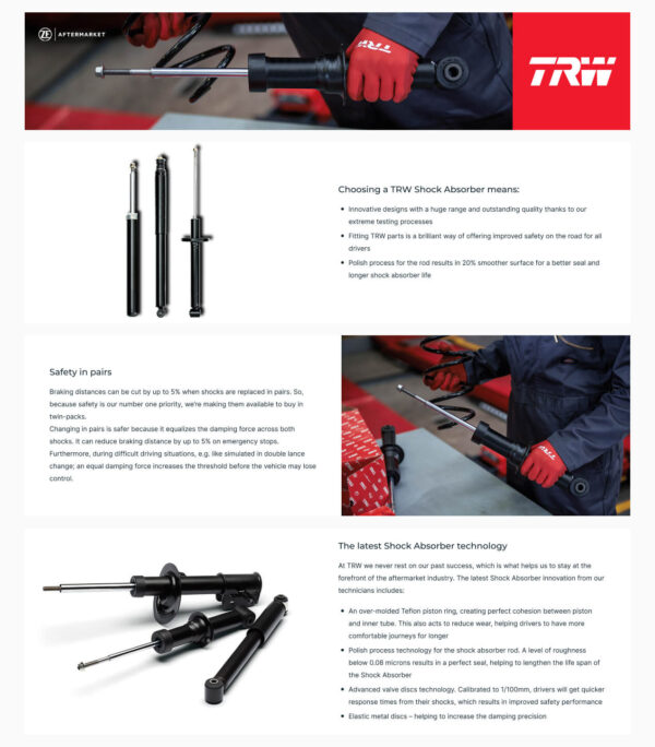 TRW TWIN JGT300T Shock absorber for BMW E31 - Image 2